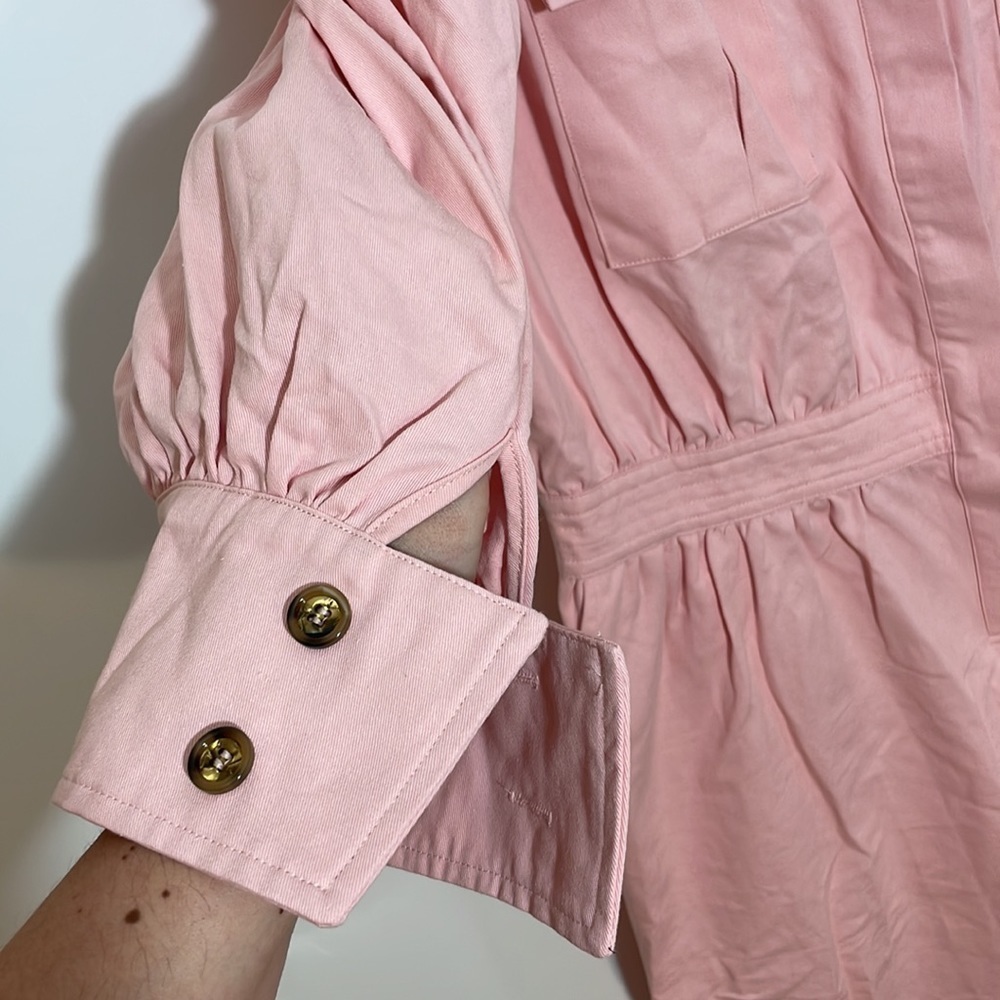 Fashion Nova 1X Taking Off Utility Jumpsuit - Pink - Picture 14 of 16